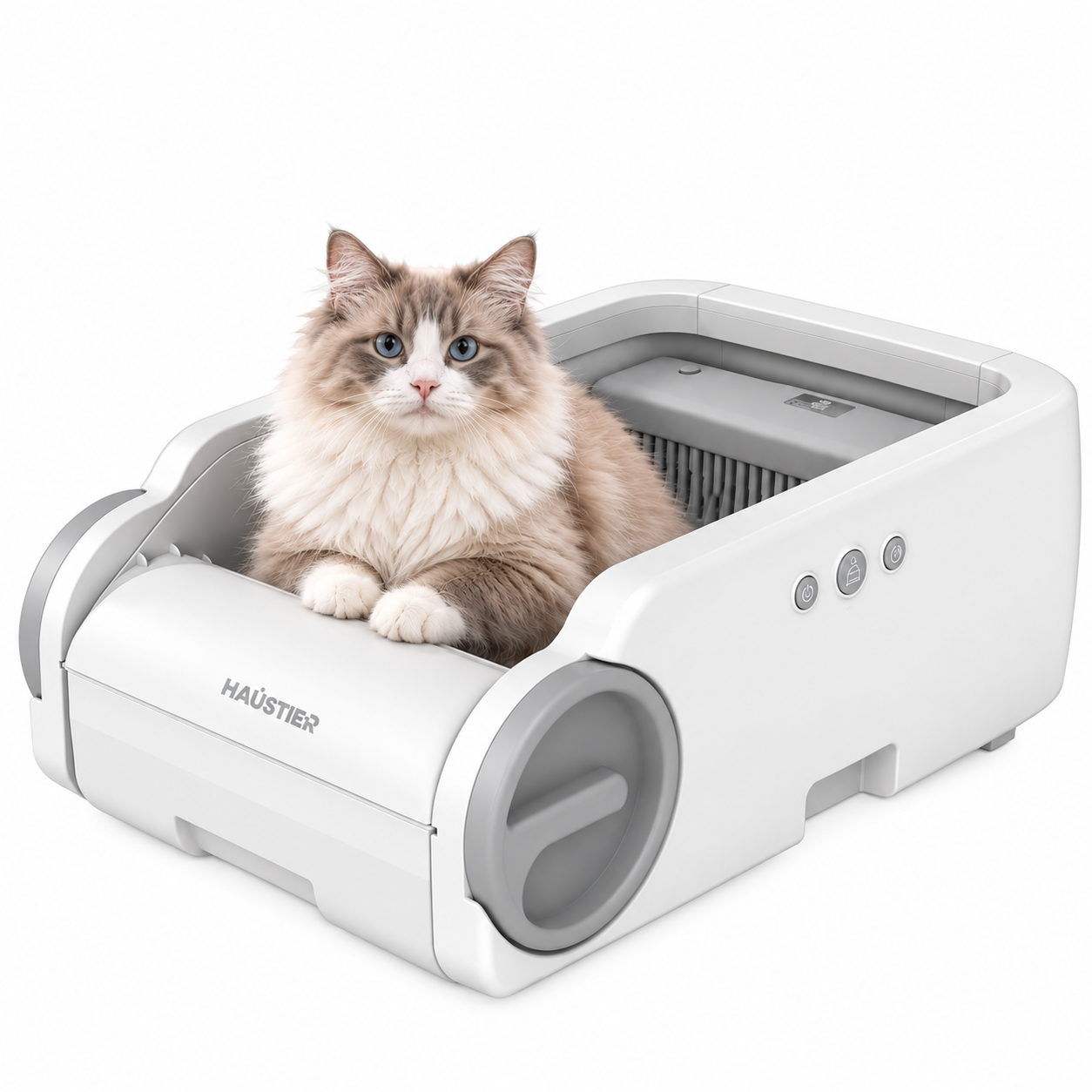 Haustier BLW02 Akıllı Kedi Tuvaleti - APP Kontrollü, Kızılötesi Sensörlü ve 6.5L Geniş Hazne Açık Tasarım
